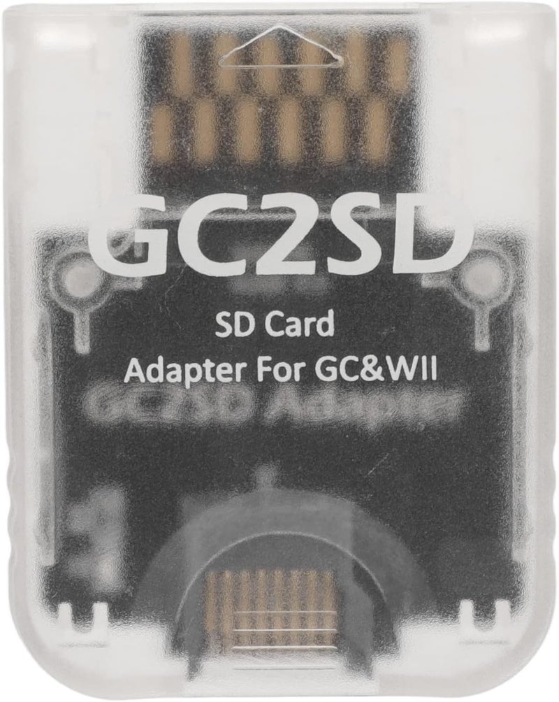 Zopsc for Storage Card Adapter, GC2SD Card Adaptor Card Reader for Consoles, Plug and Play.(Transparent) - Image 1